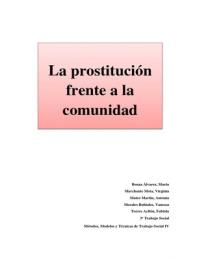 Trabajo de Investigación "Prostitución frente a la sociedad"