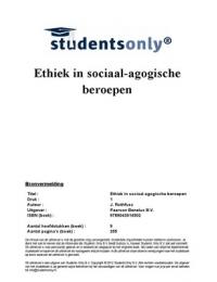 Samenvatting Ethiek in sociaalagogische beroepen