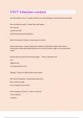 VTCT Infection control Exam All Possible Questions and Answers with complete solution