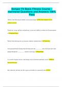 Semper Fit Basic Fitness Course &ndash; marinenet Questions and Answers 100&percnt;  Pass