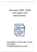AQA NOVEMBER 2023 GCSE RESITS MATHS FOUNDATION TIER  PAPER 1 MARKSCHEME