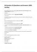 M-Genetics C6 Questions and Answers 100&percnt; Verified