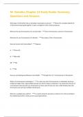 M- Genetics Chapter 14 Study Guide&colon; Summary  Questions and Answers
