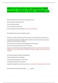 HESI A2 Practice test questions AND answers. RATED 5 STAR. GRADED A+