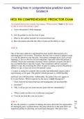 Nursing hesi rn comprehensive predictor exam/Graded A