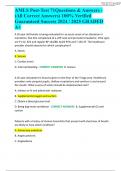 AMLS Post-test 71 Questions and Answers-&lpar;All correct Answers&rpar;100&percnt; Verified Guaranteed Success 2024&sol;2025 Graded A&plus;&vert;&vert;Latest 2024