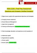 WGU C235 Final Prep Objective Assessment Exam Questions and Answers 2024 / 2025 | 100% Verified Answers