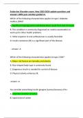 Endocrine Disorders exam. New 2023-2024 update questions and answers 100% pass solution graded A+