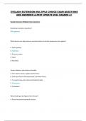 EYELASH EXTENSION MULTIPLE CHOICE EXAM QUESTIONS AND ANSWERS LATEST UPDATE 2024 GRADED A&plus; 