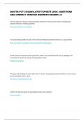 DAVITA PCT 3 EXAM LATEST UPDATE 2024 &vert; QUESTIONS AND CORRECT VERIFIED ANSWERS GRADED A&plus; 