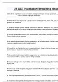U1 UST Installation Retrofitting class one Questions and answers latest update