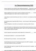 Icc Decommissioning &lpar;U2&rpar; Questions and answers latest update