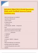 DOLHAY PRACTICE EXAM Questions With 100% Verified Answers Latest Versions 2024