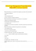 CCA Crop Management Exam Questions With 100% Correct Answers