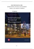 Solution Manual for International Financial Management, 9th Edition By Cheol Eun, Bruce G. Resnick, suggested answers and solutions to  end-of-chapter questions and problems