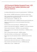 ATI Proctored-Medical Surgical Exam &vert; ATI Med Surg Exam Update Questions and Correct Answers