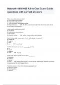 Network&plus; N10-008 All-in-One Exam Guide questions with correct answers