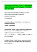 PUBH 302 Galloway Exam 3 Questions With 100&percnt; Correct Answers &vert; Verified &vert; Updated 2024