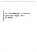 AQA   GCSE MATHEMATICS  Higher Tier Paper 1 Non-Calculator  MARK SCHEME FOR JUNE 2023    8300/1H