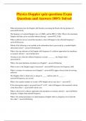 Physics Doppler quiz questions Exam Questions and Answers 100&percnt; Solved