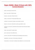 Regis&colon; NU650 - Week 15 Exam with 100&percnt; Correct Answers