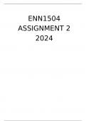 ENN1504 ASSIGNMENT 2 2024  DISTINCTION 