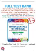 TEST BaNK FOR FUNDaMENTaLS OF NURSING THEORY CONCEPTS aND APPLICaTIONS 4TH EDITION BY JUDITH M WILKINSON, LESLIE S TREaS, KaREN L BaRNETT , MaBLE H SMITH 9780803676862 ALL CHaPTERS .