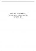 MAC 2602 ASSESSMENT 2  QUESTIONS AND ANSWERS SPRING 2024