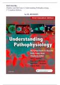 TEST BANK- Huether and McCance's Understanding Pathophysiology 1st Canadian Edition&lpar; Kelly Power-Kean&comma;2018 &rpar;All chapters latest edition 2024