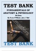Fundamentals of Anatomy & Physiology&comma; 8th Edition - by Frederic H&period; Martini - Complete Test Bank &vert;Chapter 1-29