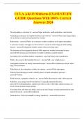 UCLA A&O3 Midterm EXAM STUDY GUIDE Questions With 100% Correct Answers 2024