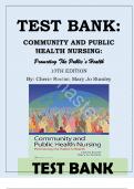 Test Bank For Community and Public Health Nursing Tenth Edition, ISBN 978-1975123048, All Chapters 1-30