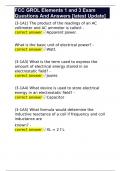 FCC GROL Elements 1 and 3 Exam Questions And Answers &lbrack;latest Update&rsqb; 