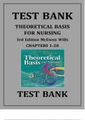 TEST BANK FOR THEORETICAL BASIS FOR NURSING 3RD EDITION;9781605473239 , MCEWEN WILLS