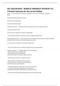 HLT 3010-04:SP24 - NORM & THERAPEUT NUTRITN- CH.  4 Protein Summary for the current Edition