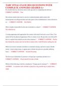 TABC FINAL EXAM 2024 QUESTIONS WITH COMPLETE ANSWERS GRADED A&plus;