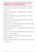 TABC FINAL EXAM 2024 QUESTIONS WITH COMPLETE ANSWERS GRADED A&plus;