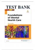Test Bank For Foundations of Mental Health Care 6th Edition by Michelle Morrison-Valfre, ISBN 9780323354929, All Chapters.