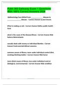Pubh 302 Galloway Exam 1 Questions With 100&percnt; Correct Answers 2024