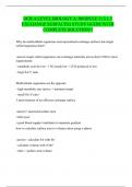 OCR A LEVEL BIOLOGY A: MODULE 3 (3.1.1 EXCHANGE SURFACES) STUDY GUIDE WITH COMPLETE SOLUTION!!