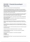FAC1601 - Financial Accounting & Reporting
