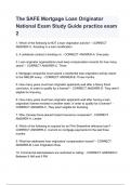 SAFE Mortgage Loan Originator Test