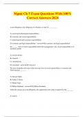 Mgmt Ch 5 Exam Questions With 100% Correct Answers 2024