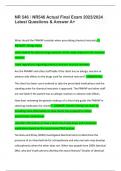 NR 546 &sol; NR546 Actual Final Exam 2023&sol;2024  Latest Questions & Answer A&plus;