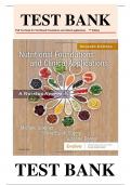 TEST BANK for Nutritional Foundations and Clinical Applications: A Nursing Approach 7th Edition by Michele Grodner; Sylvia Escott-Stump; Suzanne Dorne. ISBN 9780323544900. (All 20 Chapters).