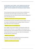 NR 326 MENTAL HEALTH EXAM 1 LATEST VERSION 2023-2024 &sol;NUR 326 MENTAL HEALTH EXAM 1 ACTUAL EXAM 100 QUESTIONS AND CORRECT DETAILED ANSWERS WITH RATIONALES&vert; ALREADY GRADED A&plus;