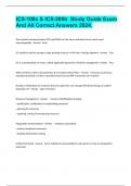 ICS-100c & ICS-200b  Study Guide Exam And All Correct Answers 2024&period;