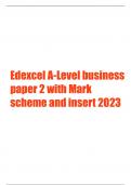 Edexcel A-Level Business Paper 2 2023