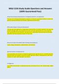 WGU C235 Study Guide Questions and Answers &vert; Latest Update &vert; Already GRADED A