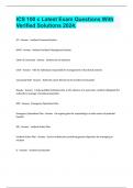 ICS 100 c Latest Exam Questions With Verified Solutions 2024&period;